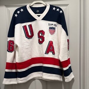 Men’s USA Olympic Hockey Jersey Sweatshirt